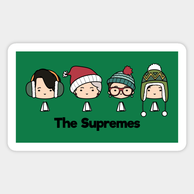 The Supremes Cute Kawaii Chibi Winter Hat Tshirt Gift Sticker by yaros